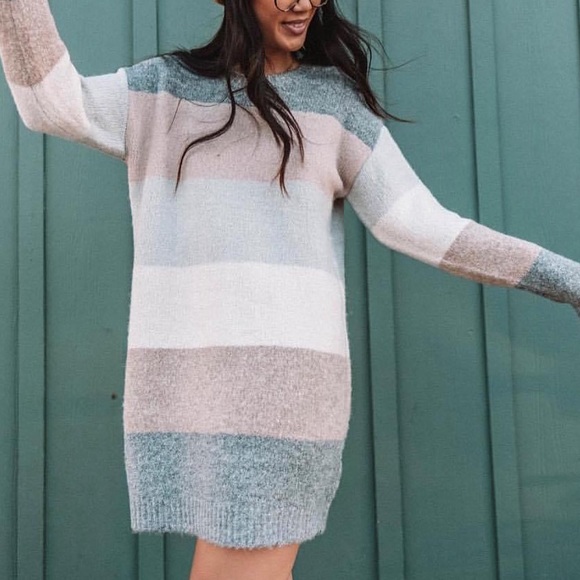 NIB VICI TACOMA STRIPED KNIT SWEATER DRESS, Sz.S, BNIB - Picture 6 of 9